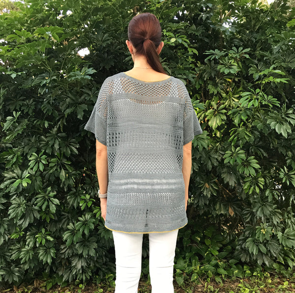 Donna Linen Tee / Pullover Knitting Pattern Download