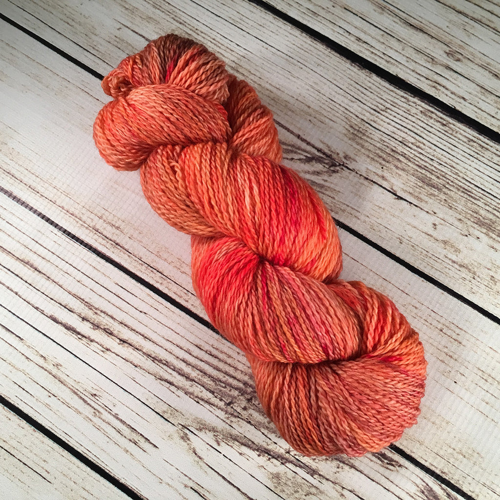 Valencia Casey Superwash Merino Wool Yarn Hand-Dyed by Kitty Bea Knitting