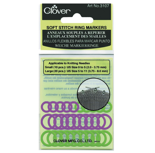 Clover Soft Knitting Stitch Markers