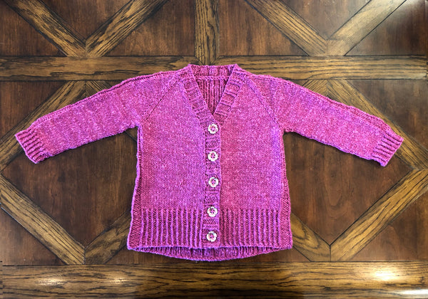 Reidette Girls Cardigan Knitting Pattern Download