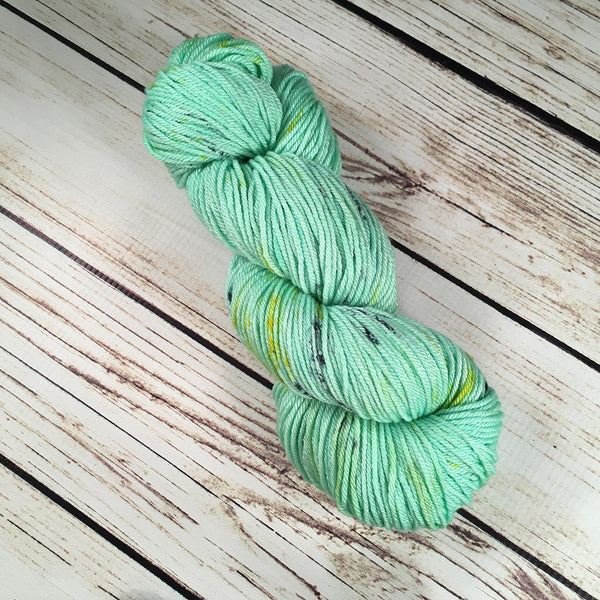 Opal Crescent Superwash Ultrafine Merino Wool Silk Yarn Hand-Dyed by Kitty Bea Knitting