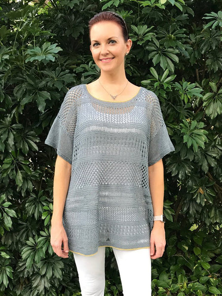 Donna Linen Tee / Pullover Knitting Pattern Download