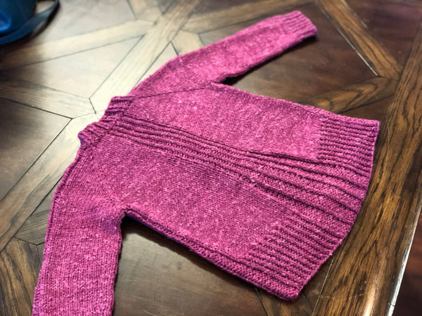 Reidette Girls Cardigan Knitting Pattern Download