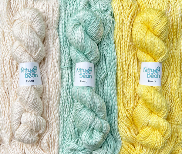 CLEARANCE Boca: Pima Cotton DK Yarn | Hand-Dyed Skeins | KittyBean Knitting
