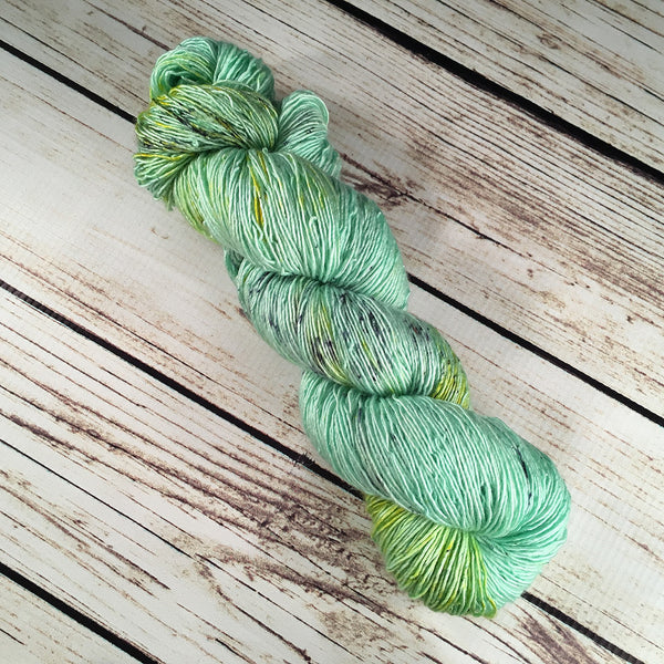 Opal Sanibel Superwash Merino Wool Silk Yarn Single Ply Hand-Dyed by Kitty Bea Knitting
