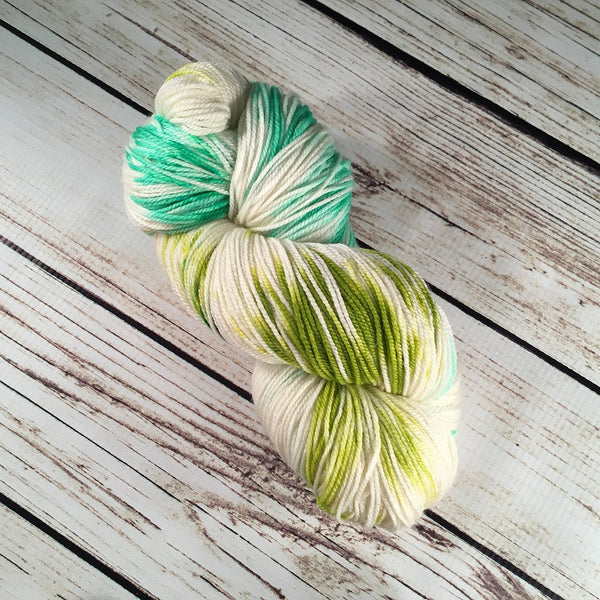 Palm Avenue Siesta Superwash Merino Wool Cashmere Nylon Yarn Hand-Dyed by Kitty Bea Knitting